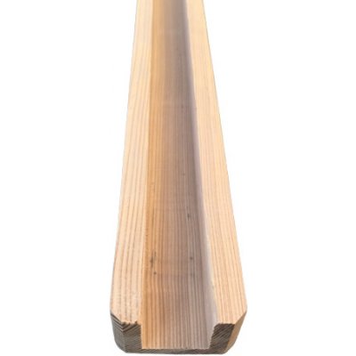 HAHNHOLZ Zadní kryt sloupku (pozink) 40x40x1000mm - horní uchycení Typ dřeva: Olše – Zboží Mobilmania