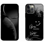 mmCase na iPhone 13 Pro Max 6.7 - vtipný text 4 černé pozadí – Zboží Mobilmania