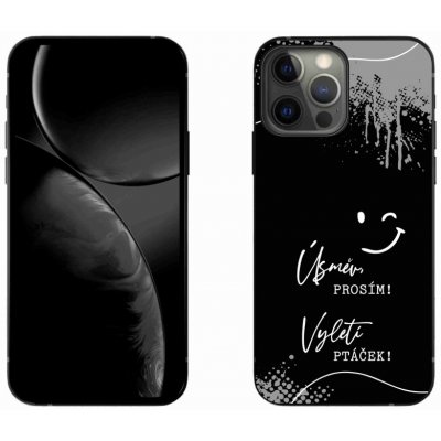 mmCase na iPhone 13 Pro Max 6.7 - vtipný text 4 černé pozadí – Zboží Mobilmania