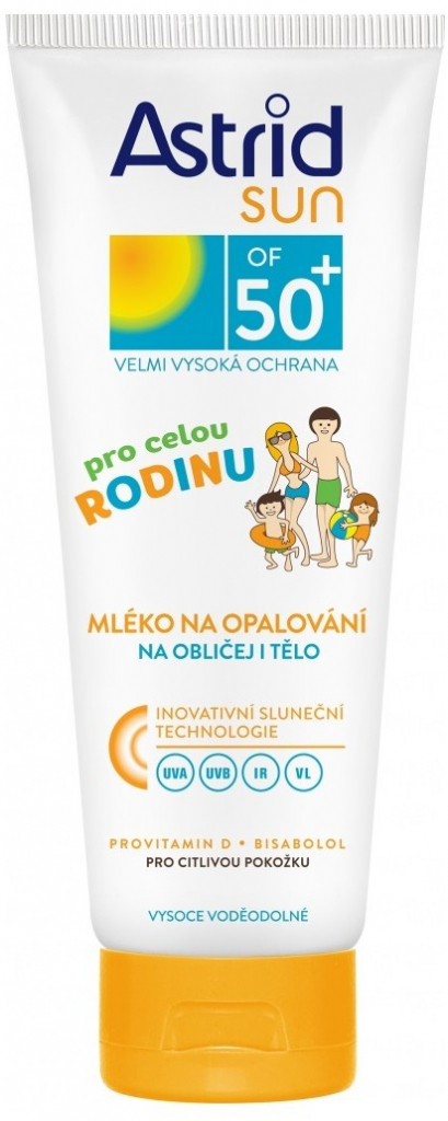 Astrid Sun rodinné mléko na opalování SPF50+ 250 ml