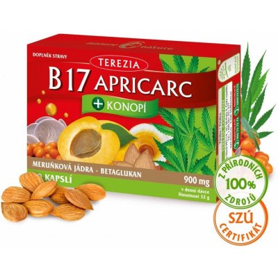 Terezia Company B17 Apricarc + Konopí 60 kapslí – Hledejceny.cz