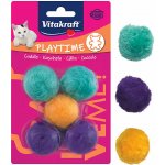 Vitakraft Hračka 5 míčků s rolničkou plyš 3cm – Sleviste.cz