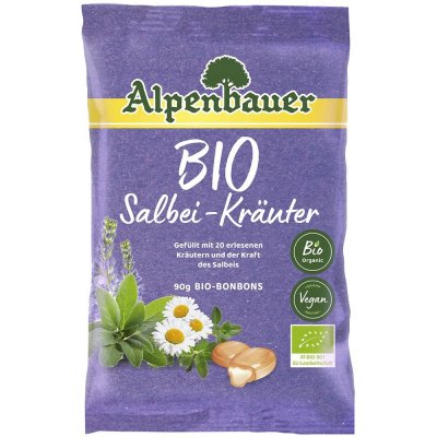 Alpenbauer BIO Přírodní bonbóny Šalvěj bylinky 90 g