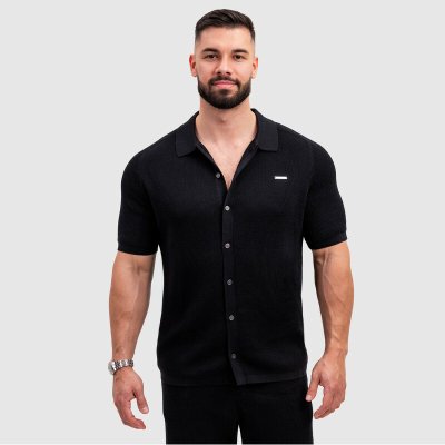 Iron Aesthetics Vibe pánská pletená košile černá – Hledejceny.cz