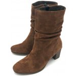 Rieker dámské kožené kozačky Y8983 hnědé – Zboží Mobilmania