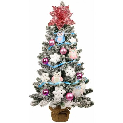 LAALU Ozdobený stromeček SOVIČKA 60 cm s 38 ks ozdob a dekorací – Zboží Mobilmania