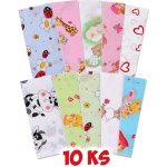 New Baby Bavlněná plena s potiskem 60 x 80 10 ks – Zboží Dáma