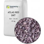 Kameny.cz Okrasné kameny Atlas Red drť Vyberte si balení: 25 kg, Vyberte si velikostní frakci: 0,8 - 1,6 cm – Zboží Dáma