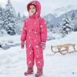 Kugo Dívčí zimní kombinéza růžová KB9703 – Zboží Dáma