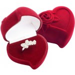 Olivie dárková krabička srdce s růží 5418 – Zboží Dáma