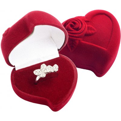 Olivie dárková krabička srdce s růží 5418 – Zboží Dáma