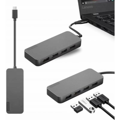 Lenovo USB-C to 4 Port USB-A Hub 4X90X21427 – Zbozi.Blesk.cz
