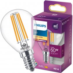 Philips 8718699762292 LED žárovka 1x6,5W E14 806lm 2700K teplá bílá, čirá, EyeComfort