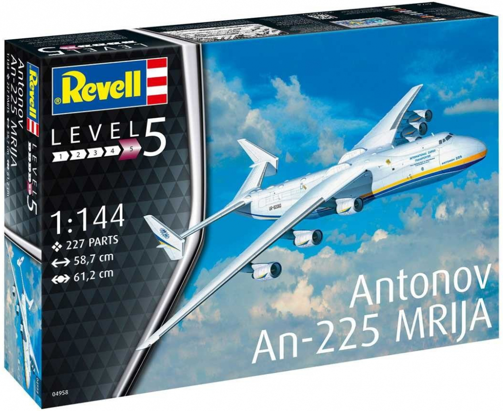 Revell Model Kit Plastic letadlo 04958 Antonov An 225 Mrija 1:144
