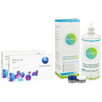 Cooper Vision Biofinity XR Toric 6 čoček + Solunate Multi-Purpose 400 ml s pouzdrem – Hledejceny.cz