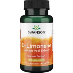 Swanson D-Limonene Cold-Pressed Orange Peel Extract 60 gelové tablety 250 mg