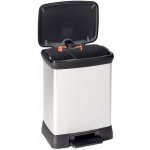 CURVER 02165-582 DECO BIN DUO 18 l + 10 l Odpadkový koš stříbrný – Zbozi.Blesk.cz