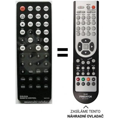 Dálkový ovladač Predátor Sencor DVD SPV7903, SPV 7903,SPV7702T – Hledejceny.cz