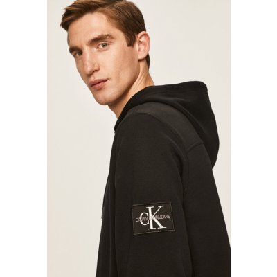 Calvin Klein Jeans černá s kapucí hladká