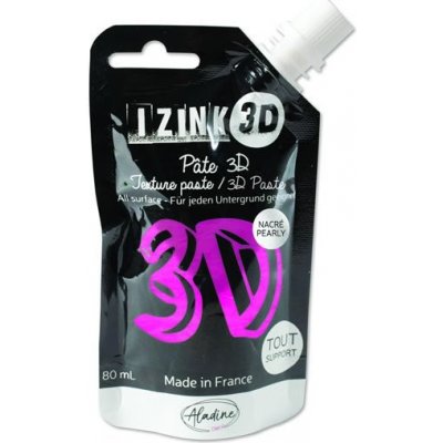 IZINK Reliéfní pasta 3D orchid perleťová růžová 80 ml – Zboží Mobilmania