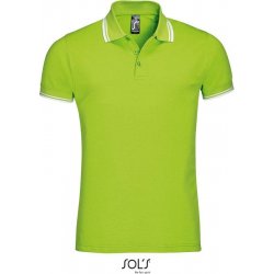 Sol's Pasadena Men pánské piqué polo lime bílá zelená