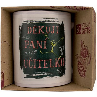 Bohemia Gifts & Cosmetics Keramický hrnek s obrázkem Děkuji paní učitelko 350 ml – Zboží Dáma