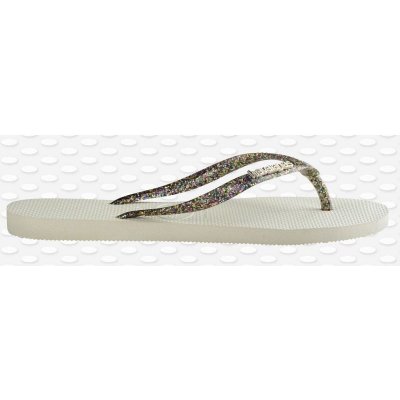 Havaianas žabky SLIM LOGO METALLIC WMS bílá – Hledejceny.cz