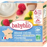 Babybio Brassé Kapsička z kozího mléka jablko malina 4 x 85 g – Sleviste.cz