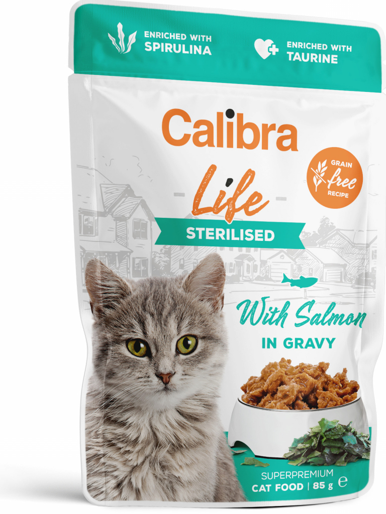 Calibra Life Sterilised Adult Salmon gravy 85 g