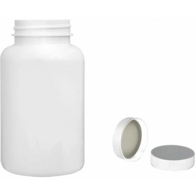 Pilulka Plastová lahvička, lékovka bílá s bílým uzávěrem 250 ml – Zboží Mobilmania