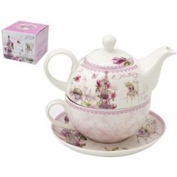 Bella Fiore Konvice porcelán 450ml + hrnek 350ml Eiffel