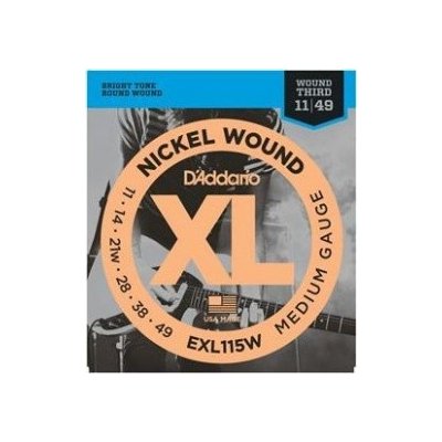 D'ADDARIO EXL115W Blues/Jazz Rock - .011 - .049 – Sleviste.cz