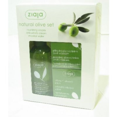Ziaja Natural Olive sprchový gel 400 ml + krém na ruce 50 ml + mléko 400 ml dárková sada – Hledejceny.cz