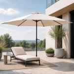 Naklápěcí zahradní slunečník Avenberg Sunny Basic 300, béžová – Zboží Dáma