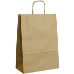 Taška papírová hnědá kroucené ucho 240 x 330 x 110 mm – Hledejceny.cz