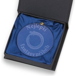 Skleněná medaile prům.70mm včetně krabičky