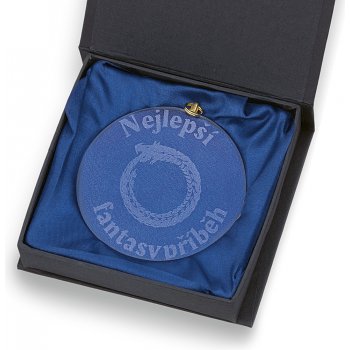 Skleněná medaile prům.70mm včetně krabičky