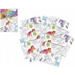 PEXI Ubrousky vybarvovací 12 ks dinosauři plast v sáčku 30x42x1cm – Hledejceny.cz