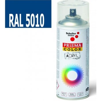Schuller Eh'klar Prisma Color 91010 RAL 5010 Sprej modrý lesklý 400 ml, odstín barva enciánová modrá