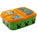 Stor dělený plastový box na svačinu Minecraft 19,5 x 16,5 x 6,7 cm