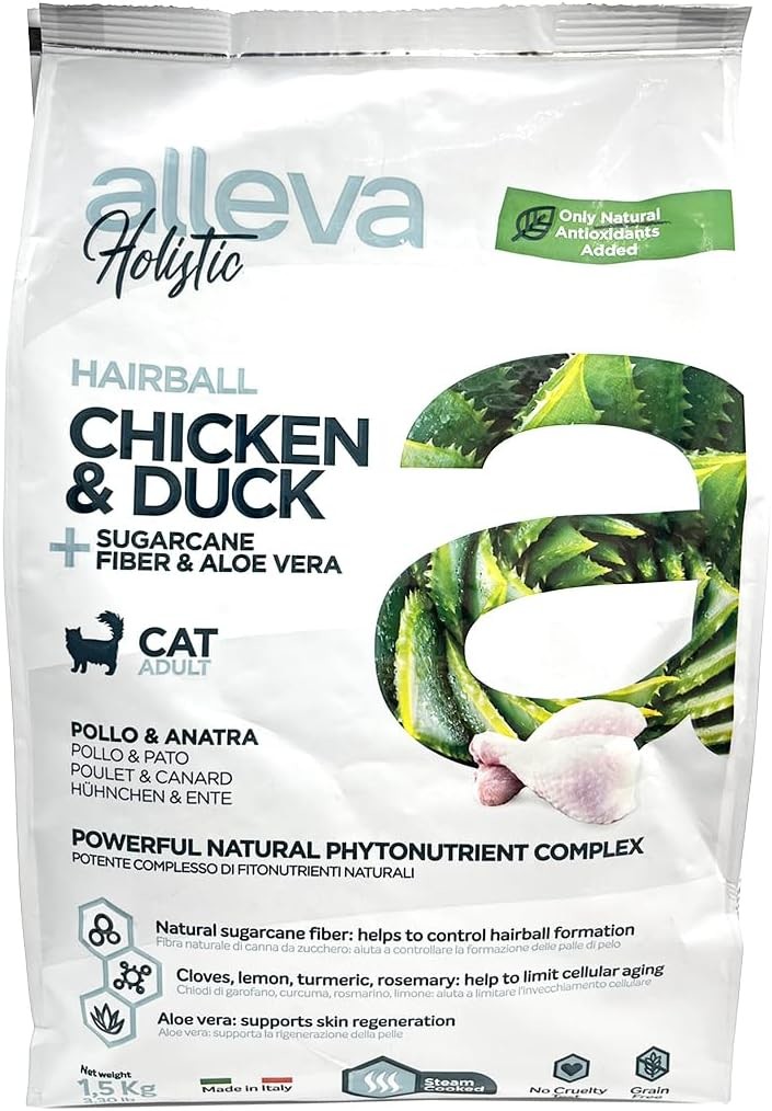 Alleva Holistic Cat Hairball Chicken & Duck 5 kg