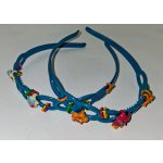 Dívčí čelenka do vlasů - copánek Varianta: Modrá – Zboží Dáma