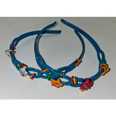 Dívčí čelenka do vlasů - copánek Varianta: Modrá – Zboží Dáma