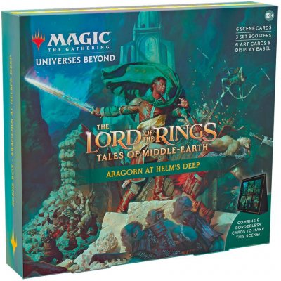 Wizards of the Coast Magic The Gathering LotR Tales of the Middle-Earth - Aragorn at Helm's Deep Scene Box – Zboží Mobilmania