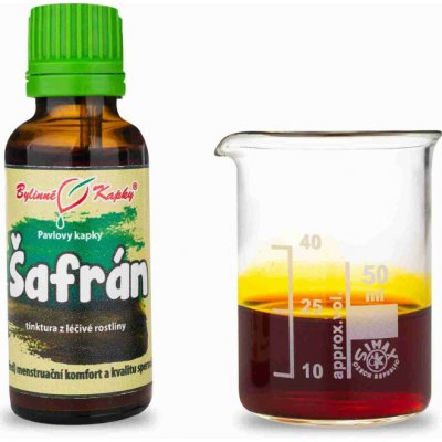 Bylinné kapky Pavlovy bylinné kapky Šafrán tinktura 20 ml – Hledejceny.cz
