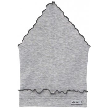 Esito Dívčí šátek jednobarevný melír šedý