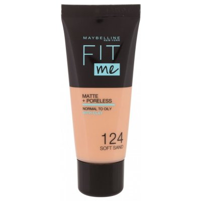 Maybelline Fit Me! Matte + Poreless 124 Soft Sand 30 ml – Hledejceny.cz