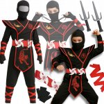 NINJA DÝKY SHURIKENY BOJOVNÍK PŘEVLEK NA PLES – Zboží Mobilmania