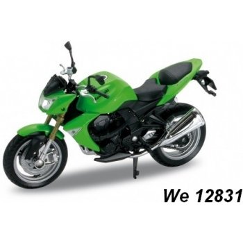 Welly Motocykl Kawasaki Z1000 model zelená 1:18