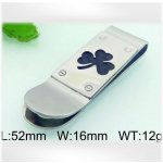 spona na peníze s motivem čtyřlístku – Zboží Dáma